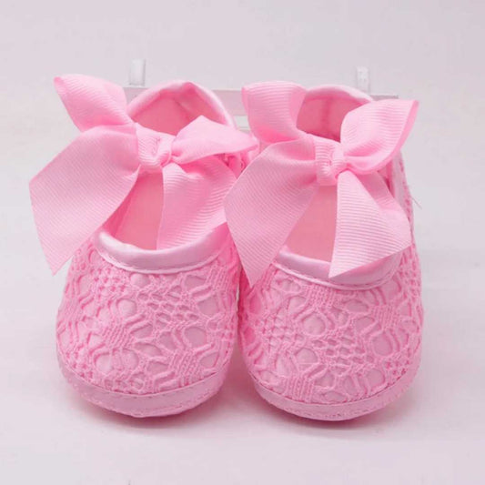 ০-১২ মাস Beauty Queen Baby Girls Shoe- Pink