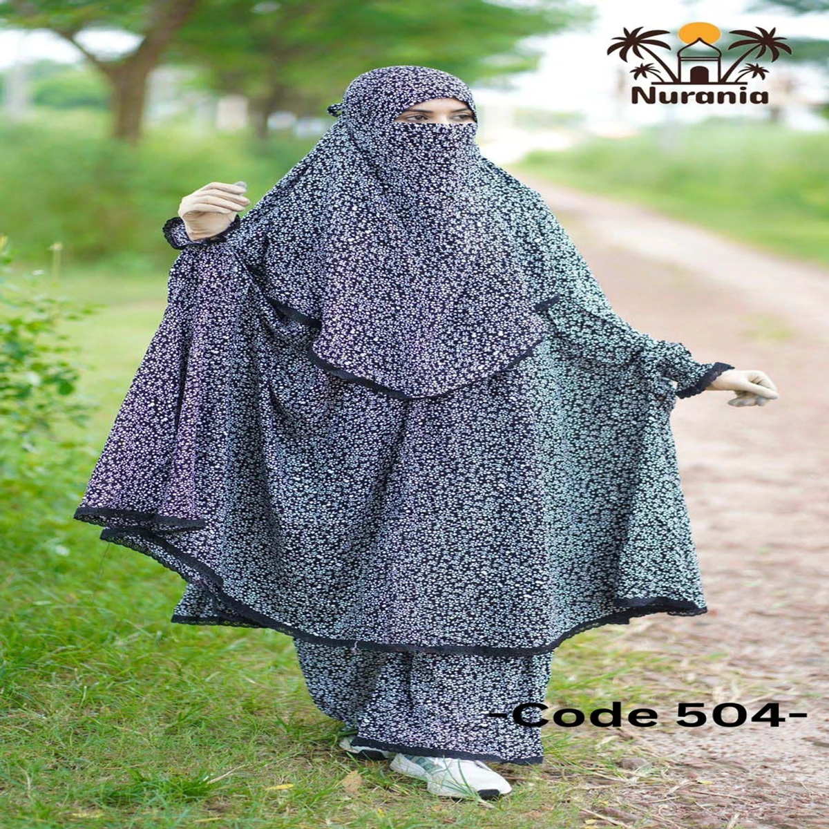 Khimar And Plazo Set - 504