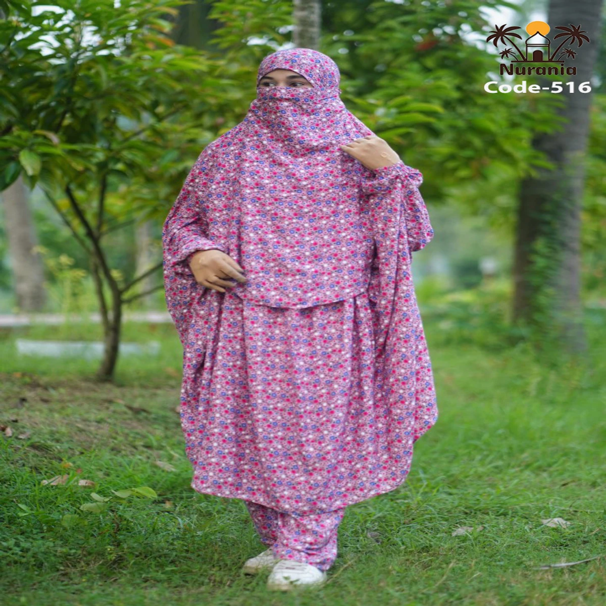 Khimar And Plazo Set - 516 - Thumbnail 3