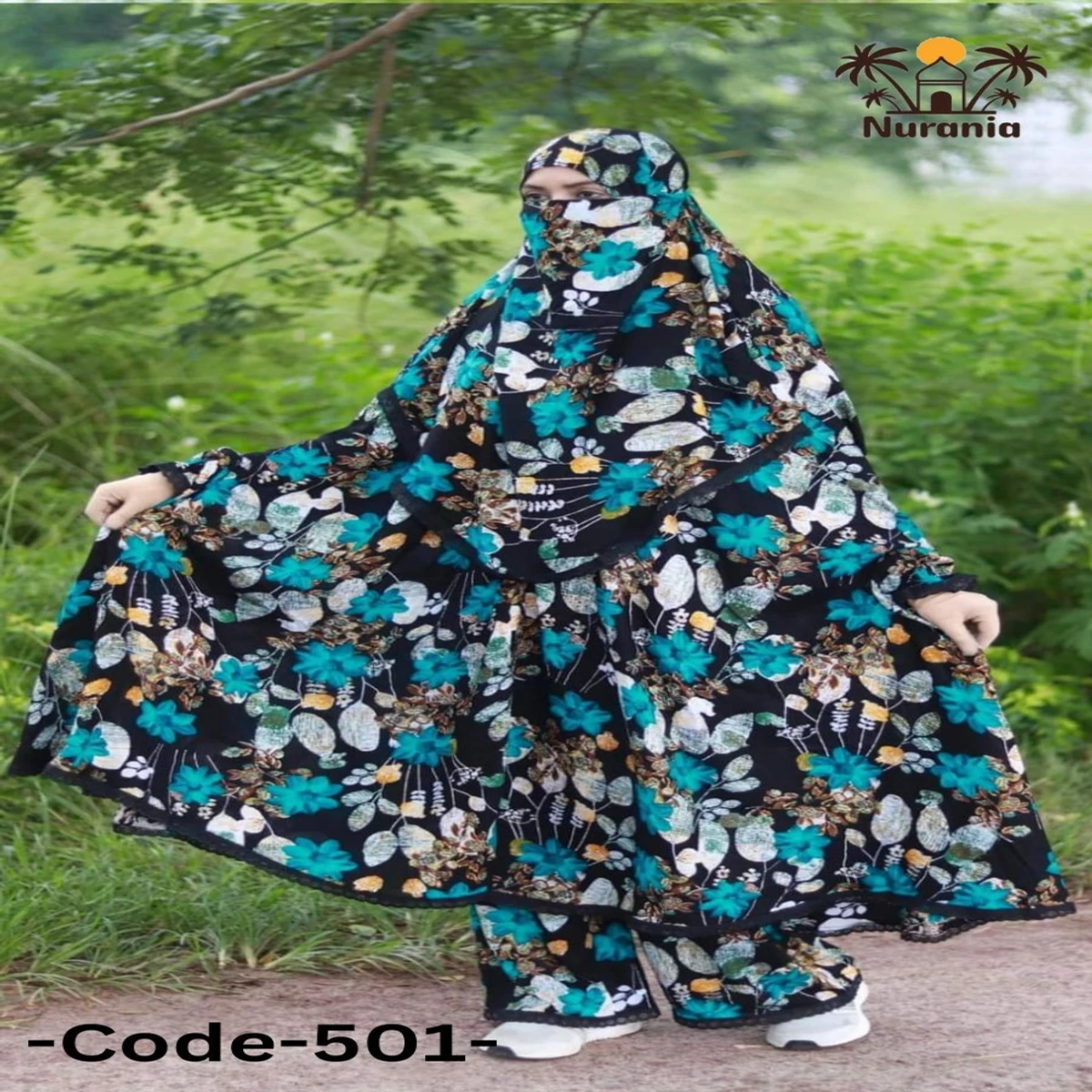 Khimar And Plazo Set - 501