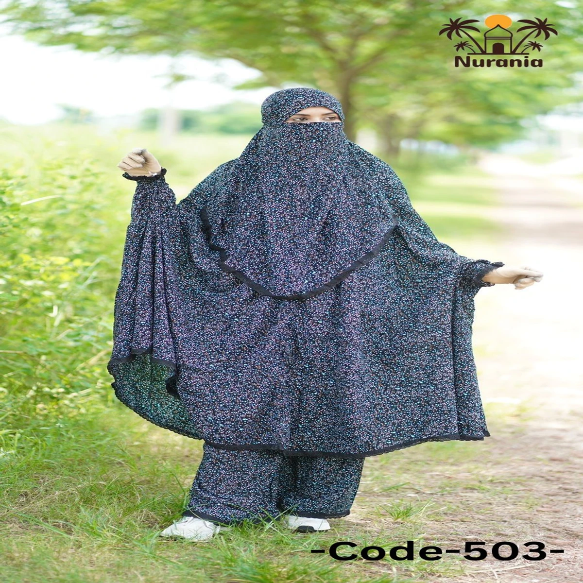 Khimar And Plazo Set - 503