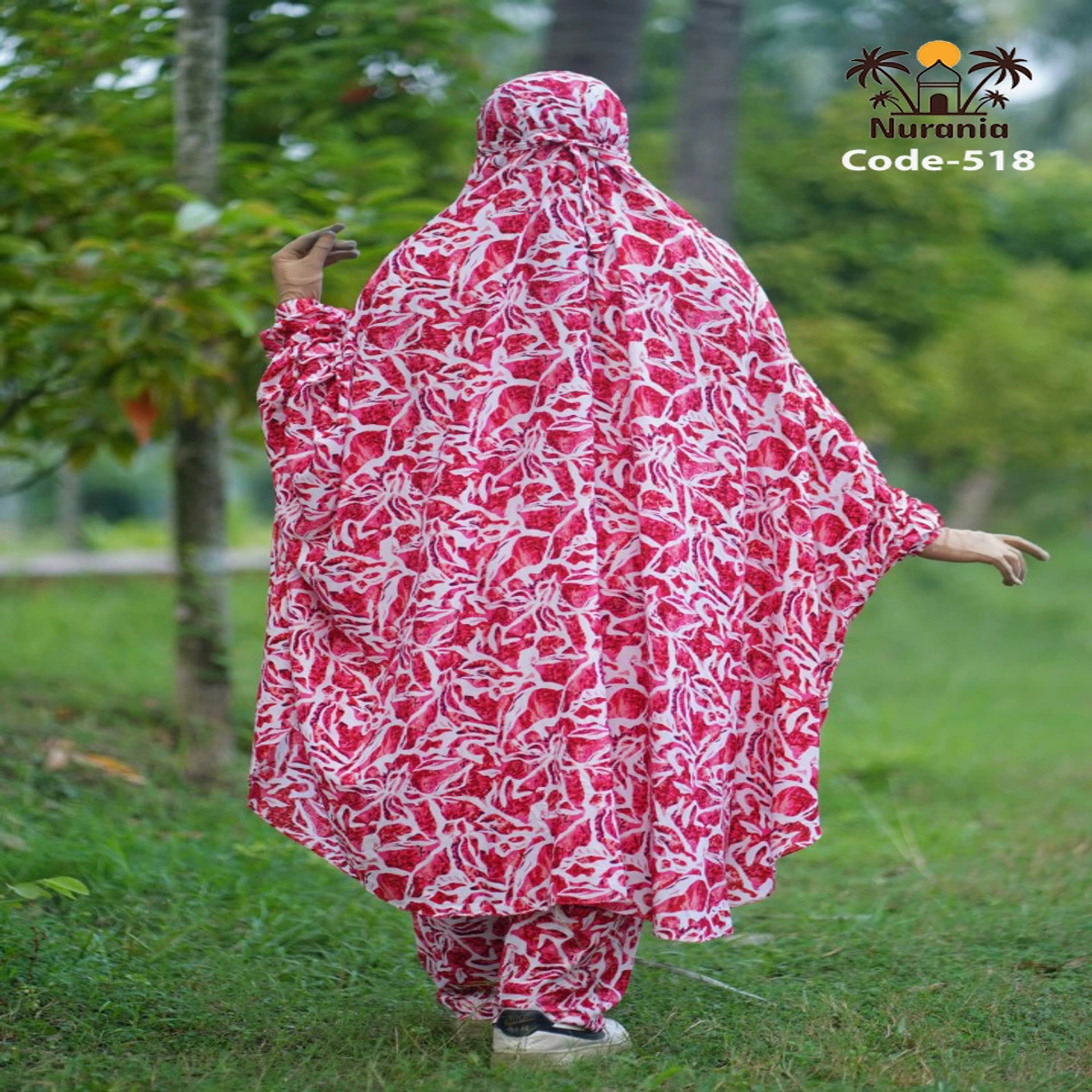 Khimar And Plazo Set - 518 - Thumbnail 3