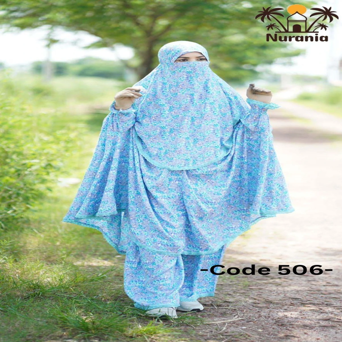 Khimar And Plazo Set - 506 - Thumbnail 3