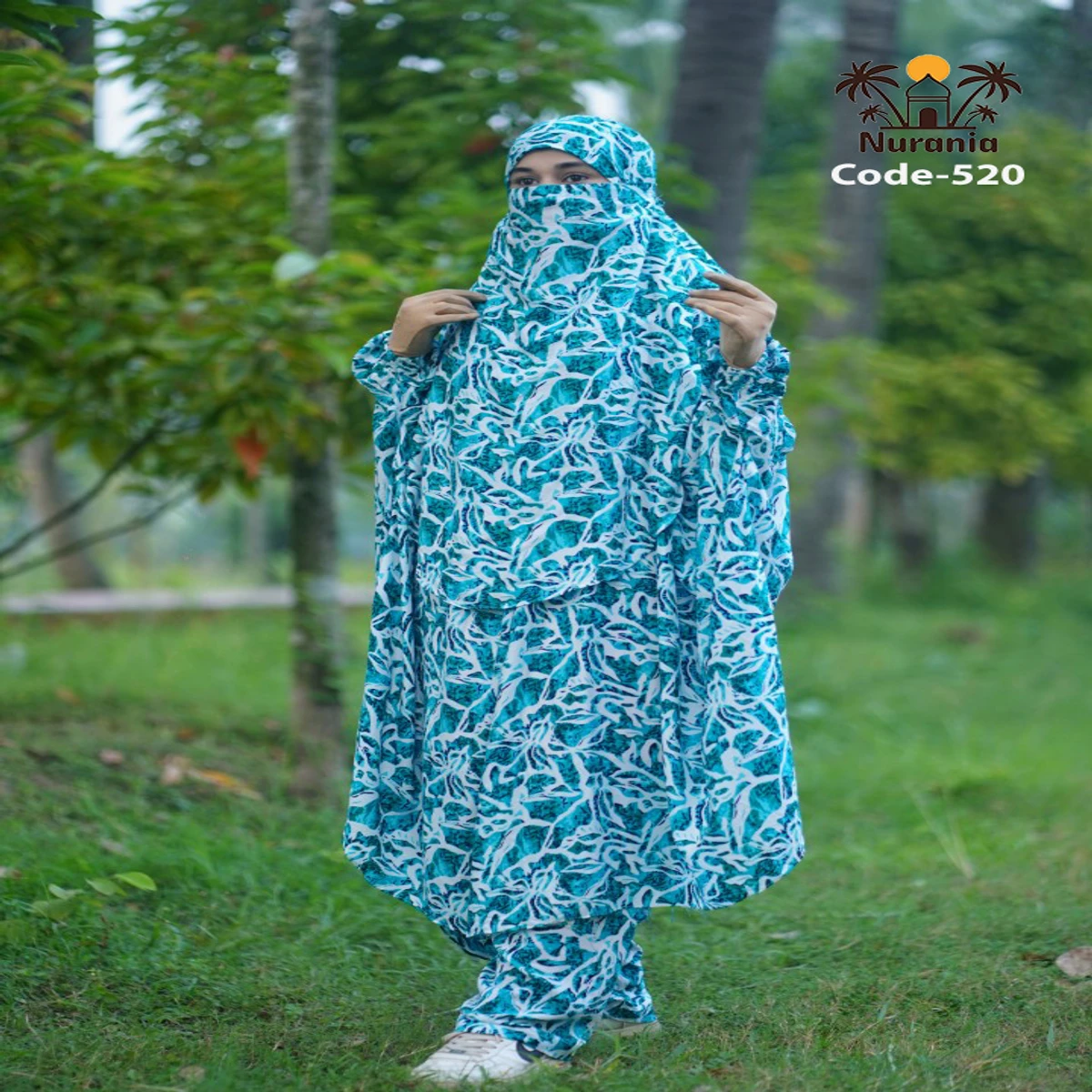 Khimar And Plazo Set - 520 - Thumbnail 3