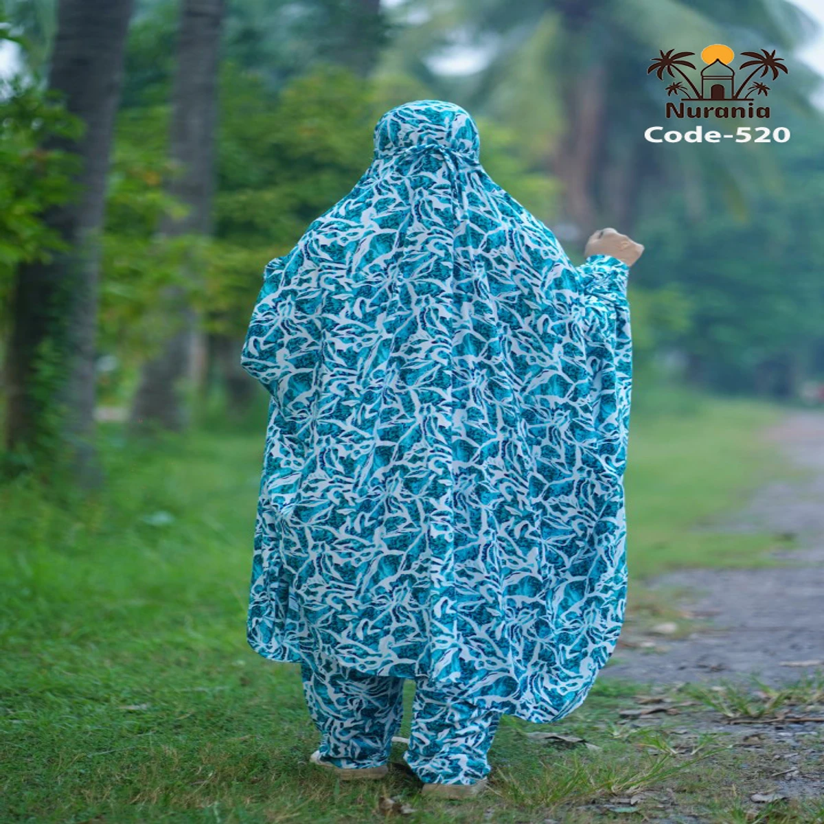 Khimar And Plazo Set - 520 - Thumbnail 4