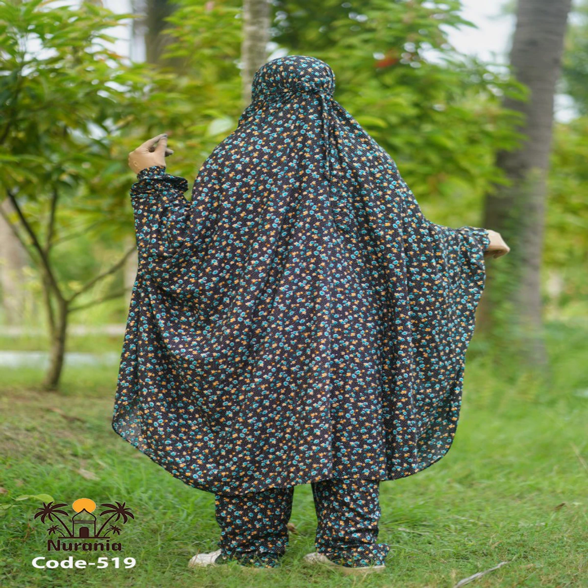 Khimar And Plazo Set - 519 - Thumbnail 4