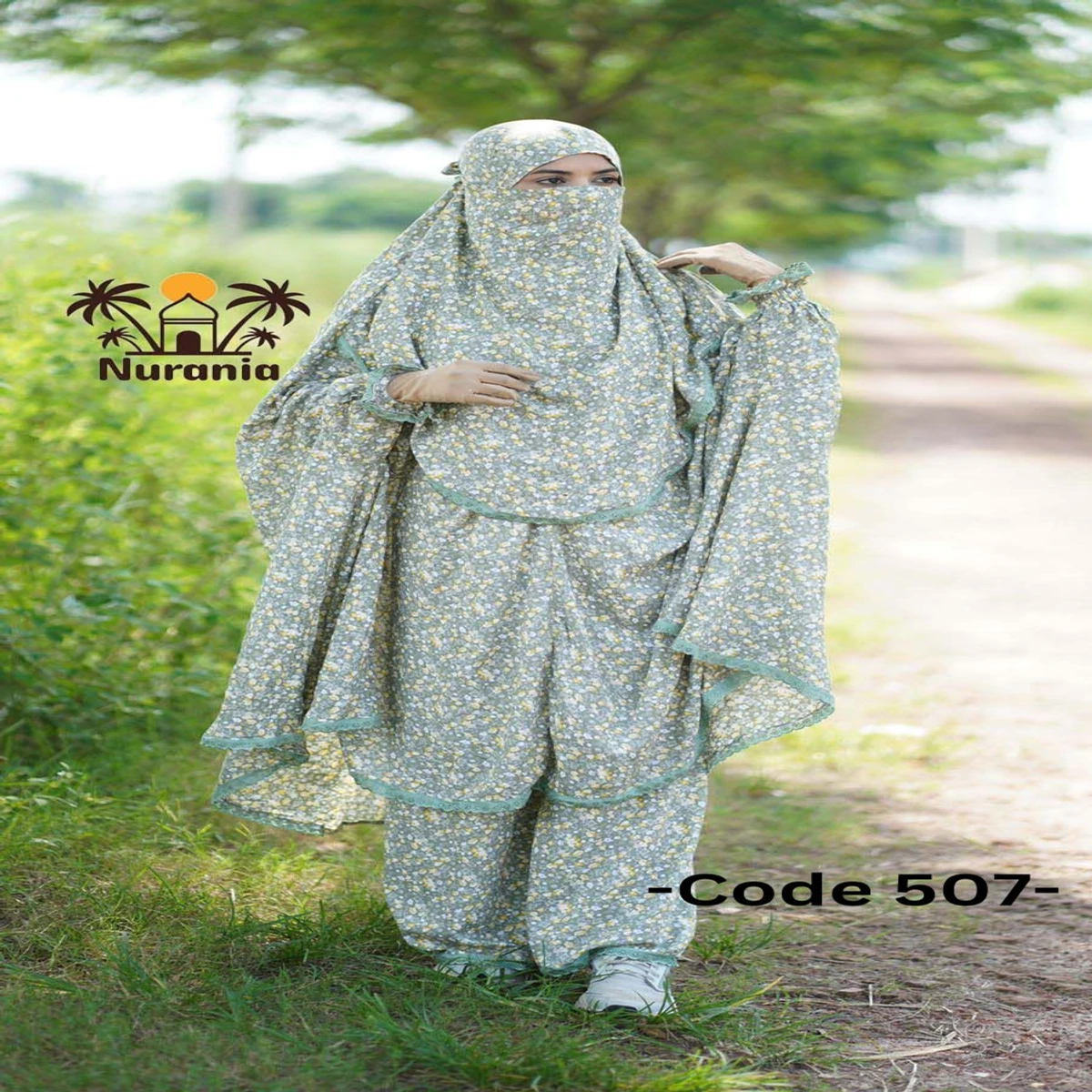 Khimar And Plazo Set - 507