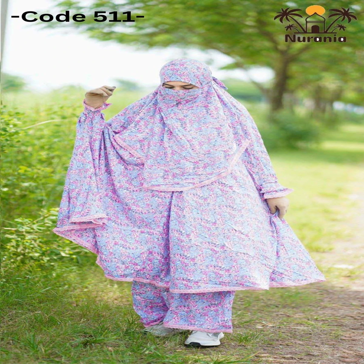 Khimar And Plazo Set - 511